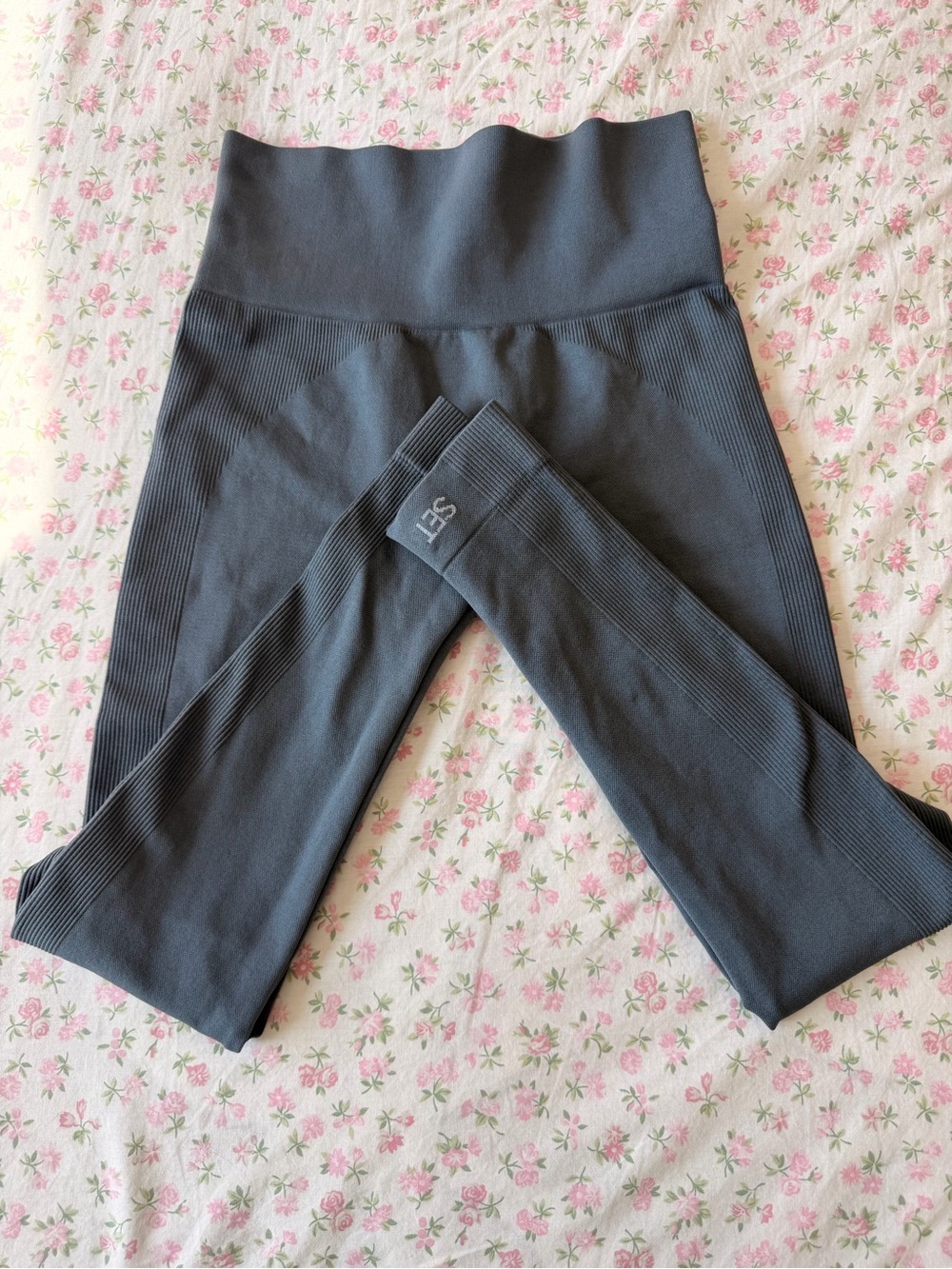 SET Active Grey Seamless High-Waist Leggings